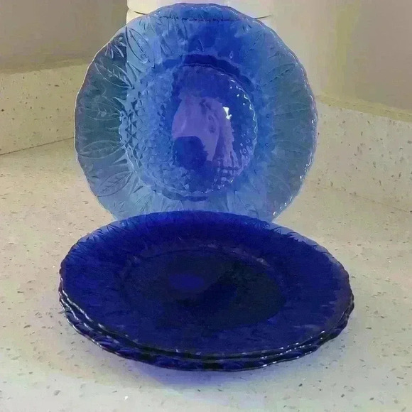 Avon Other - 4-Avon-Royal Sapphire Salad Plates
